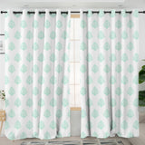 Coral Mint Curtains