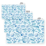 Blue Seashells Floor Mat