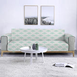 Coral Mint Sofa Cover