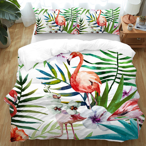 Flamingo Tropics Doona Cover Set