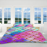 Mermaid Passion Reversible Bed Cover Set