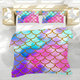 Mermaid Passion Reversible Bed Cover Set