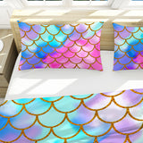 Mermaid Passion Reversible Bed Cover Set