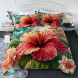 Hibiscus Flower New Quilt Set