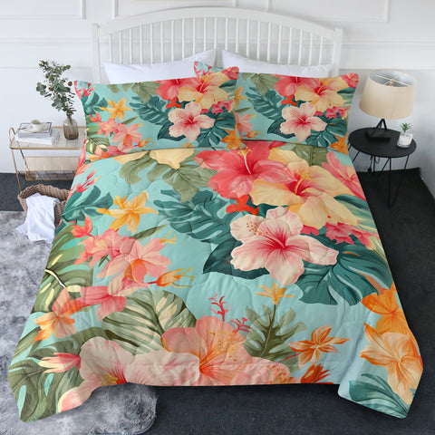 Hibiscus Passion New Quilt Set