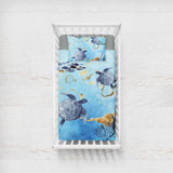 Golden Sea Turtle Bay  Cot Bedding