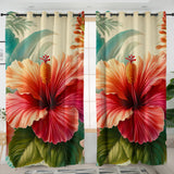 Hibiscus Flower Curtains