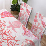 Red Coral Wonders Chair Cover