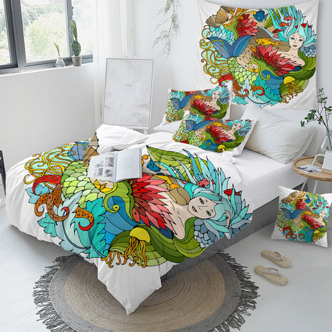 The Happy Mermaidl Quilt Cover Set