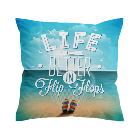 Flip Flops Way of Life Outdoor Cushion Cover