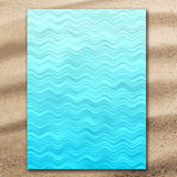 Waves of Blue Jumbo Beach Towel