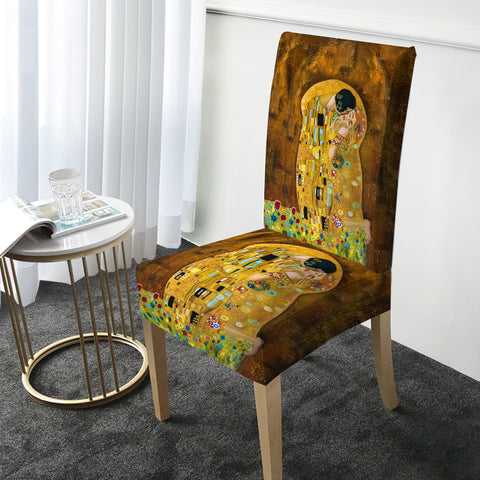 Gustav Klimt The Kiss Chair Cover