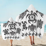 Pacific Turtle Dance Hooded Towel