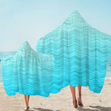 Waves of Blue Hooded Towel