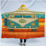 Vee Dub Sunset Hooded Blanket