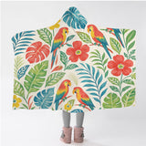 Classic Tropical Hooded Blanket
