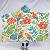 Classic Tropical Hooded Blanket