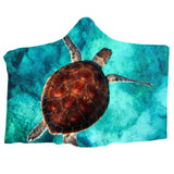 Sea Turtle Vibes Hooded Blanket