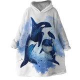 The Royals of Whales Wearable Blanket Hoodie