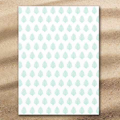 Coral Mint Jumbo Beach Towel