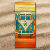 Vee Dub Sunset Jumbo Beach Towel