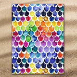 Mermaid Scales Jumbo Beach Towel