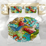 The Happy Mermaid Reversible Bed Cover Set