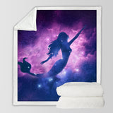 Mermaid Magic Soft Sherpa Blanket