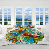 The Happy Mermaid Reversible Bed Cover Set