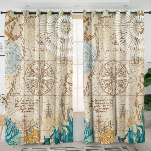 Nautical Chart Curtains