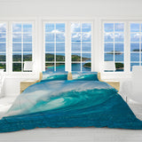 Ocean Wave Reversible Bed Cover Set
