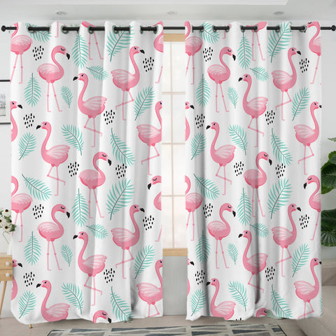 Flamingo Delight Blackout Curtains