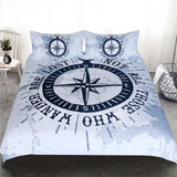 The Ocean Wanderer cotton doona cover set - design view 1