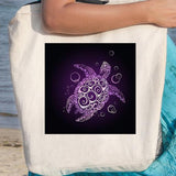 The Purple Turtle Twist Beach Tote