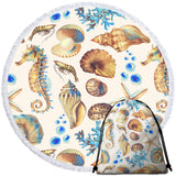 Shelly Round Beach Towel