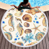 Shelly Round Beach Towel