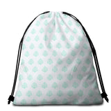 Coral Mint Round Beach Towel