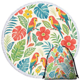 Classic Tropical Round Beach Towel