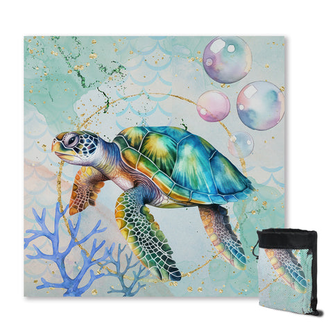 Dreamy Sea Turtle Sand Free Towel