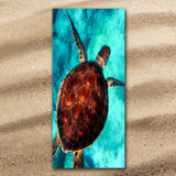 Sea Turtle Vibes Jumbo Beach Towel