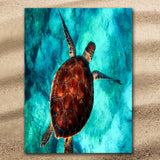 Sea Turtle Vibes Jumbo Beach Towel