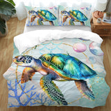 Dreamy Sea Turtle  Quilt Cover Set