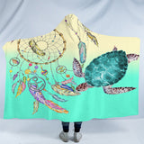 The Dreamcatcher and Sea Turtle Hooded Blanket