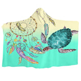 The Dreamcatcher and Sea Turtle Hooded Blanket