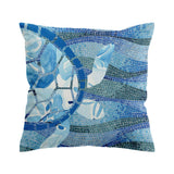 Sea Turtle Mosaic Outdoor Cushion Cover