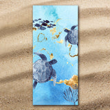 Golden Sea Turtle Bay Jumbo Beach Towel