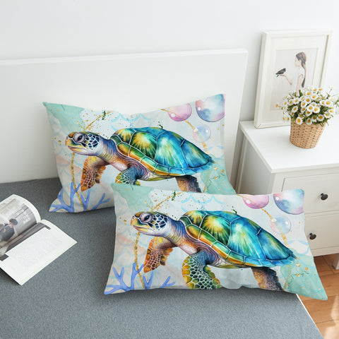 Dreamy Sea Turtle Pillowcase