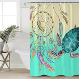 The Dreamcatcher and Sea Turtle Shower Curtain