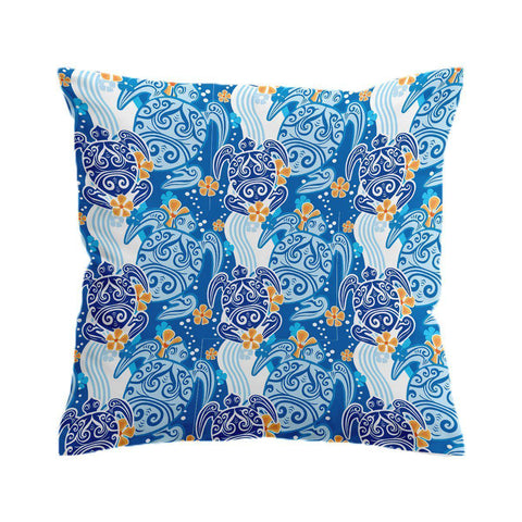 Sea Turtle Tribe Outdoor Cushion Cover