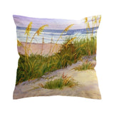 Seagrass Beach Painting 1 Outdoor Cushion Cover
